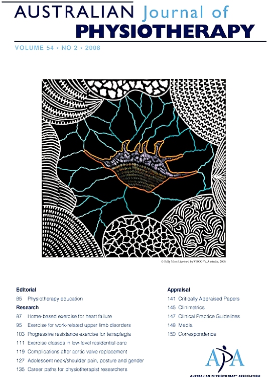 Go to journal home page - Australian Journal of Physiotherapy